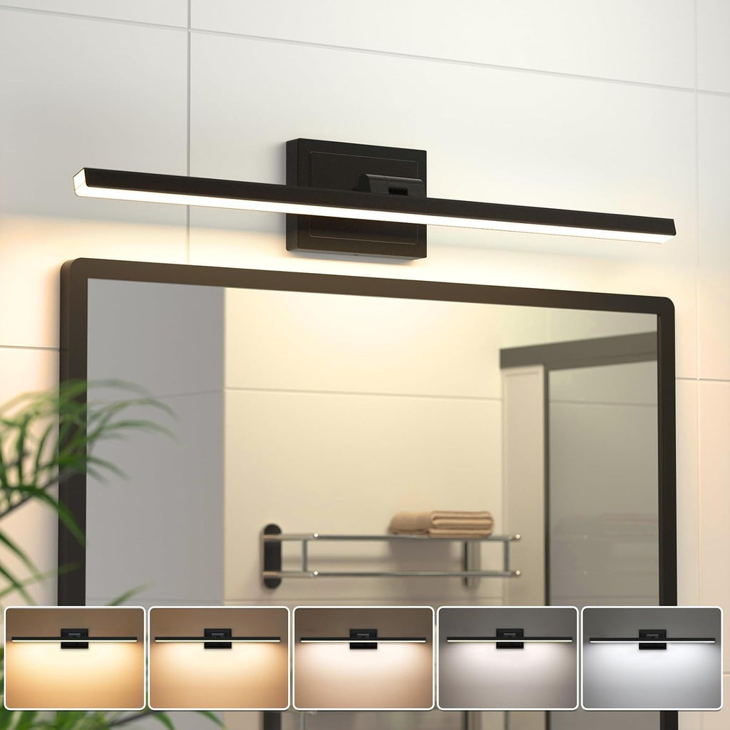 48 Inch Rotatable Black LED Vanity Light