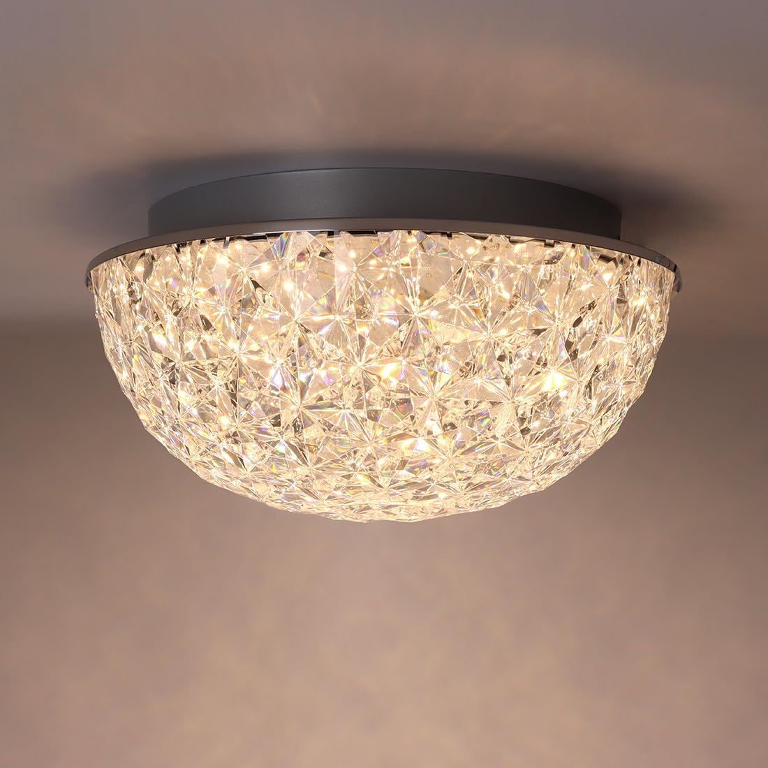 12 Inch Crystal Dimmable Ceiling Light