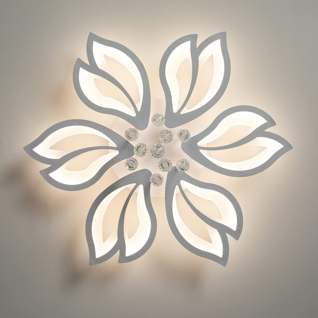 White Flower Dimmable LED Ceiling Light