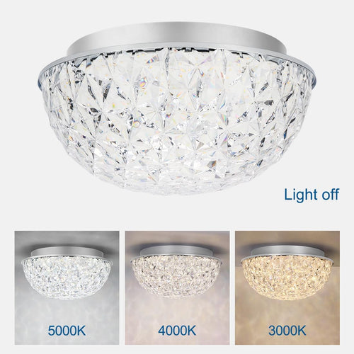 12 Inch Crystal Dimmable Ceiling Light