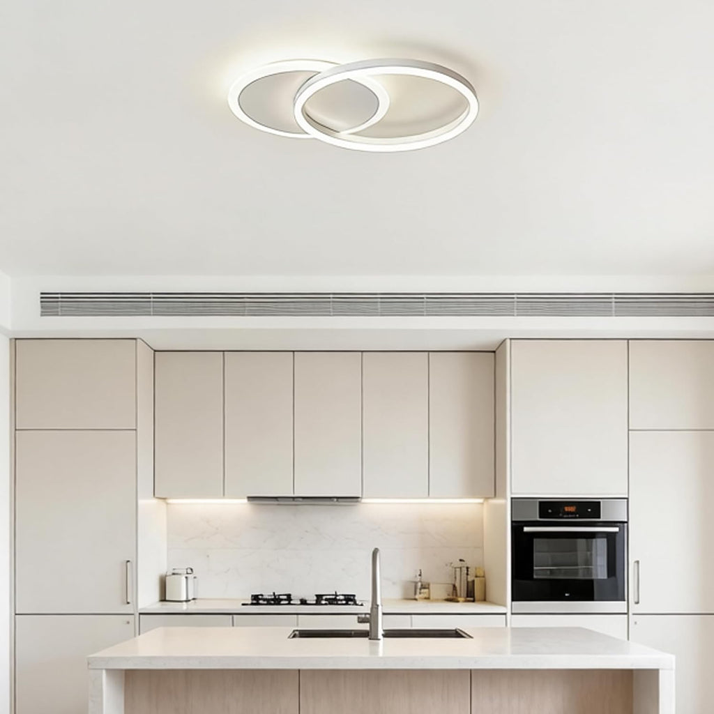 Double Ring 3 Color LED Ceiling Light