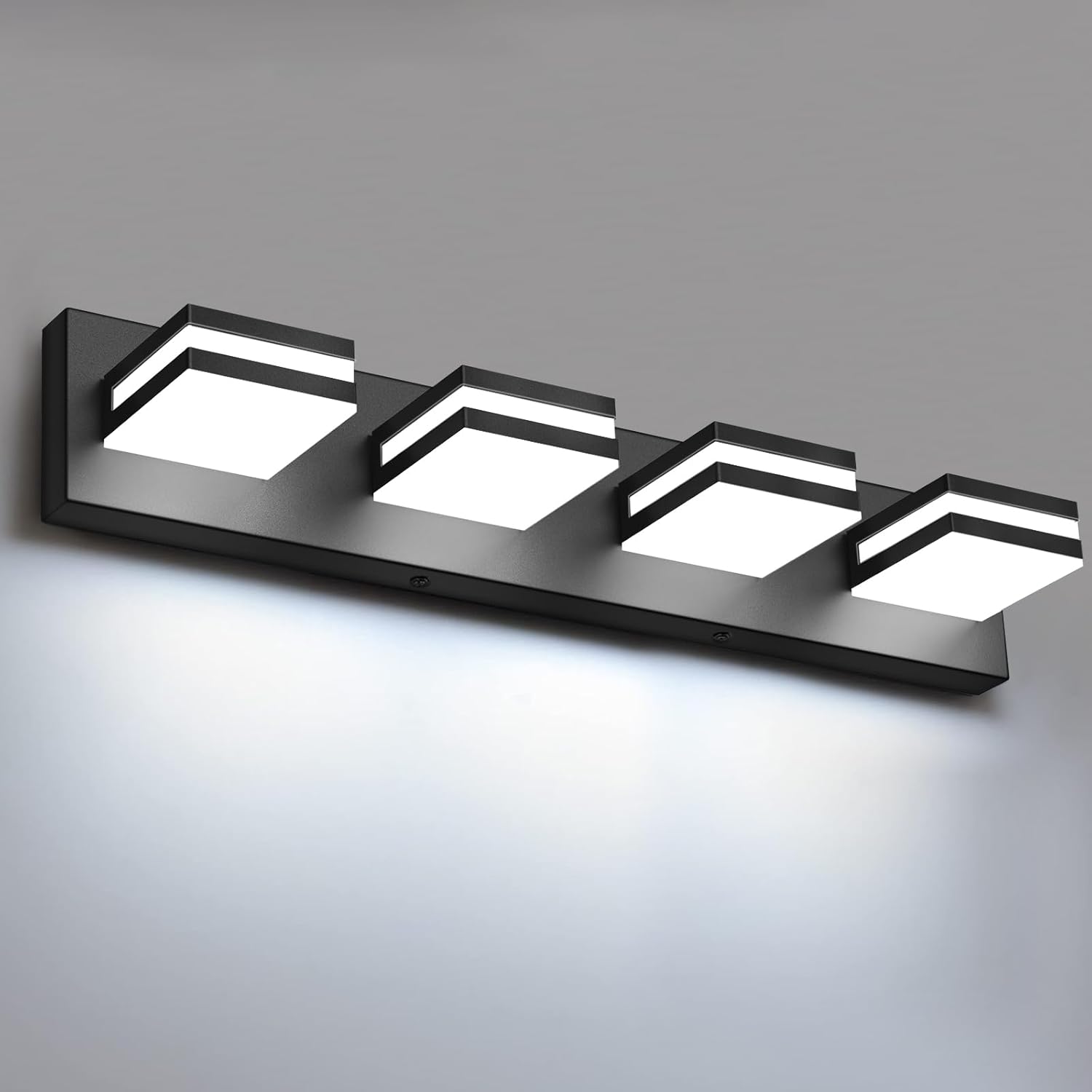 24In Black Rotatable 4-Light Vanity Light