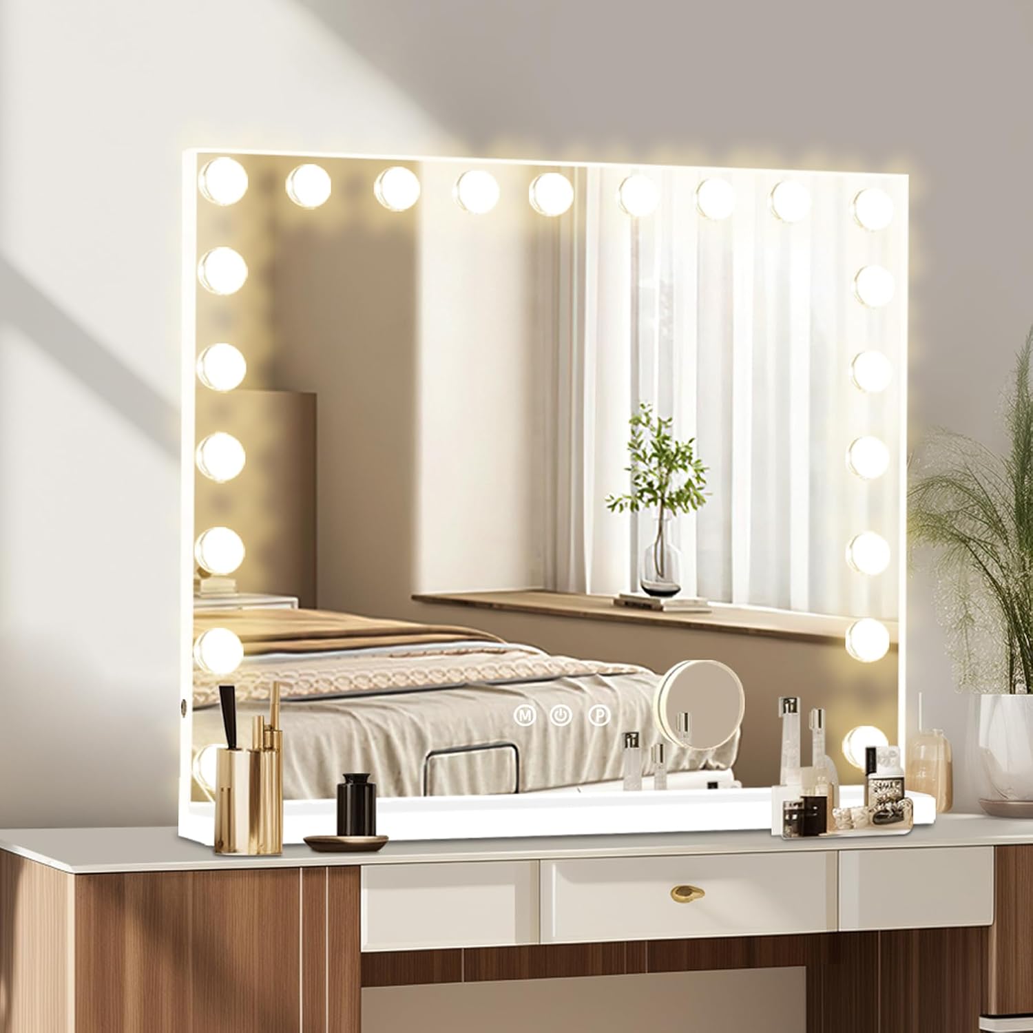23×18 Inch Magnified LED Makeup Mirror