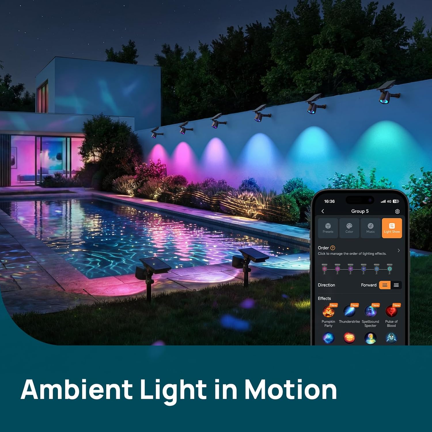 Smart Color Changing Solar Tree Lights