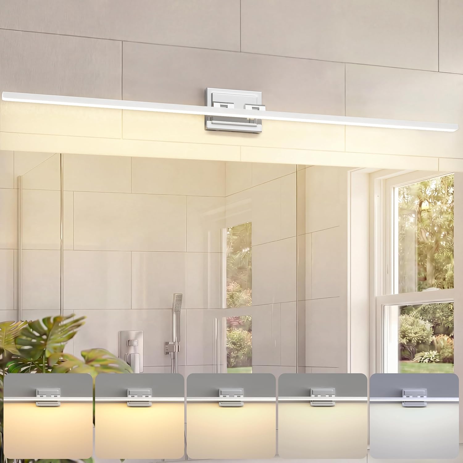 24 Inch Rotatable Dimmable Bathroom Vanity Light