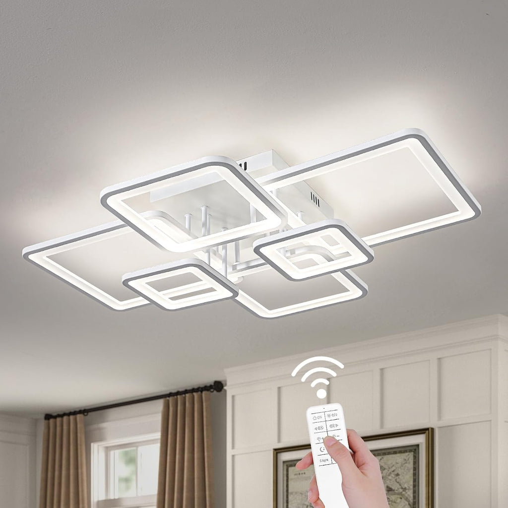 White Remote Dimmable LED Ceiling Light
