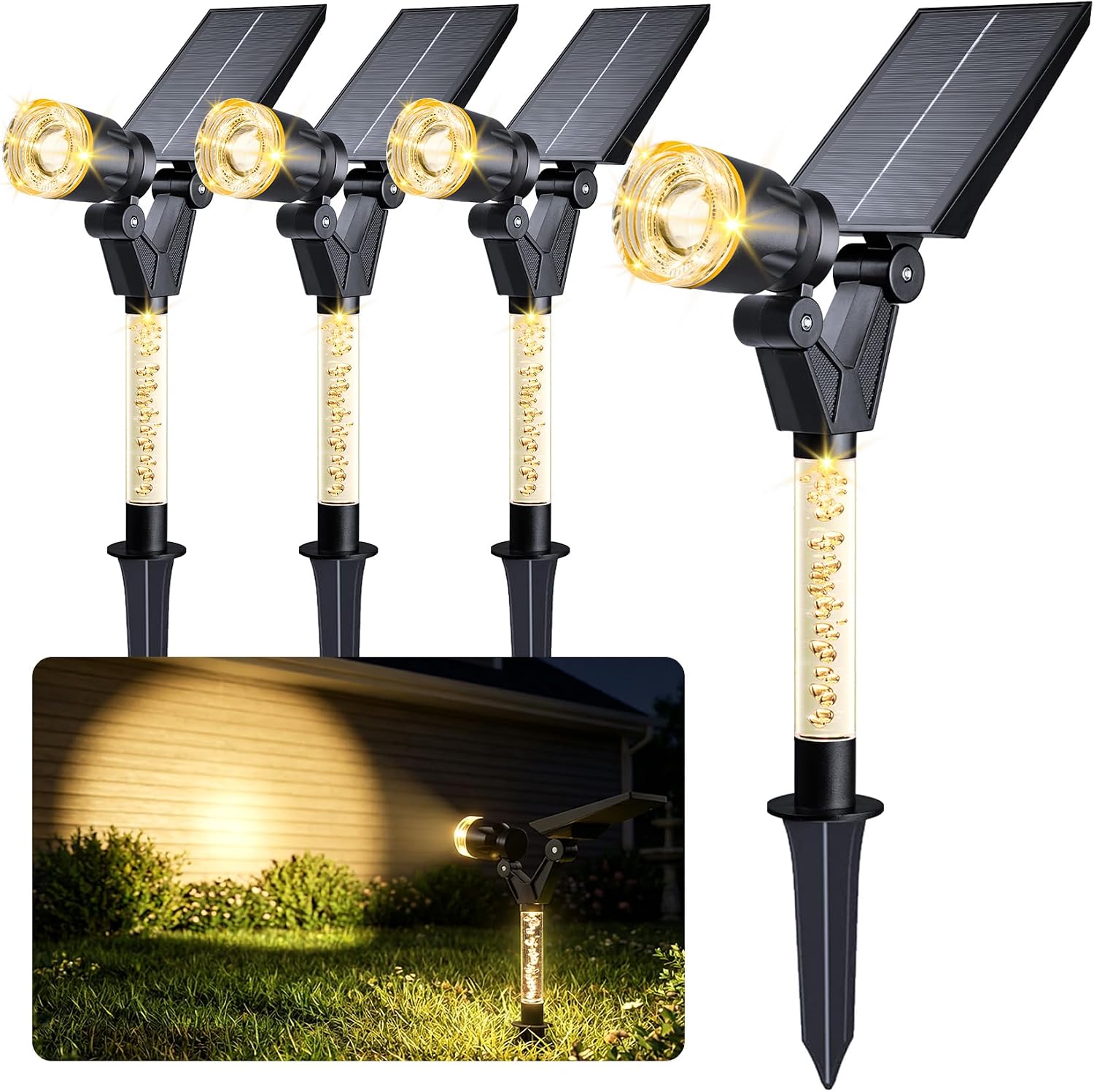 Warm White Solar Landscape Lights