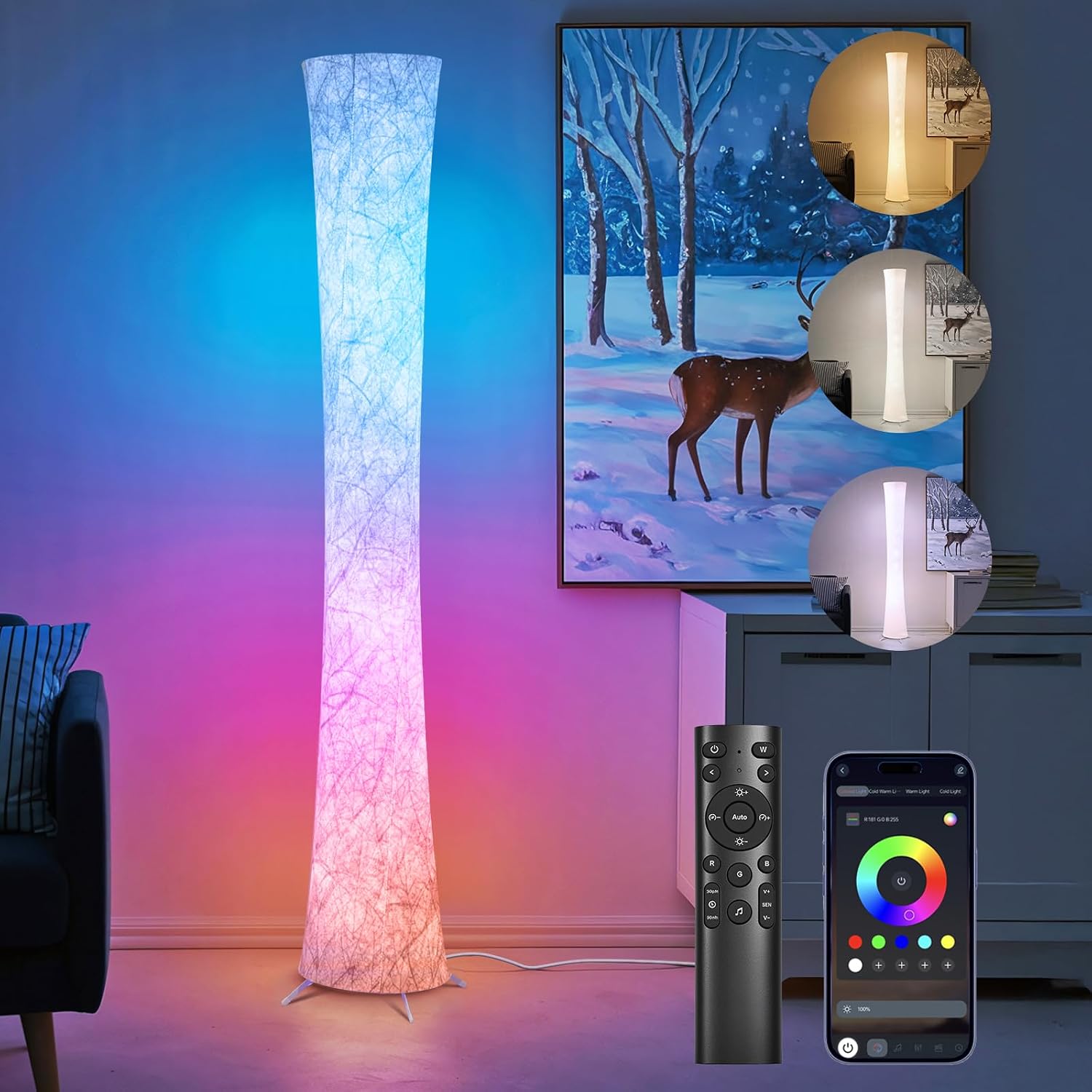 Attractive Smart Music Sync Color Floor Lamp