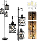3-Light Rustic Farmhouse Floor Lamp
