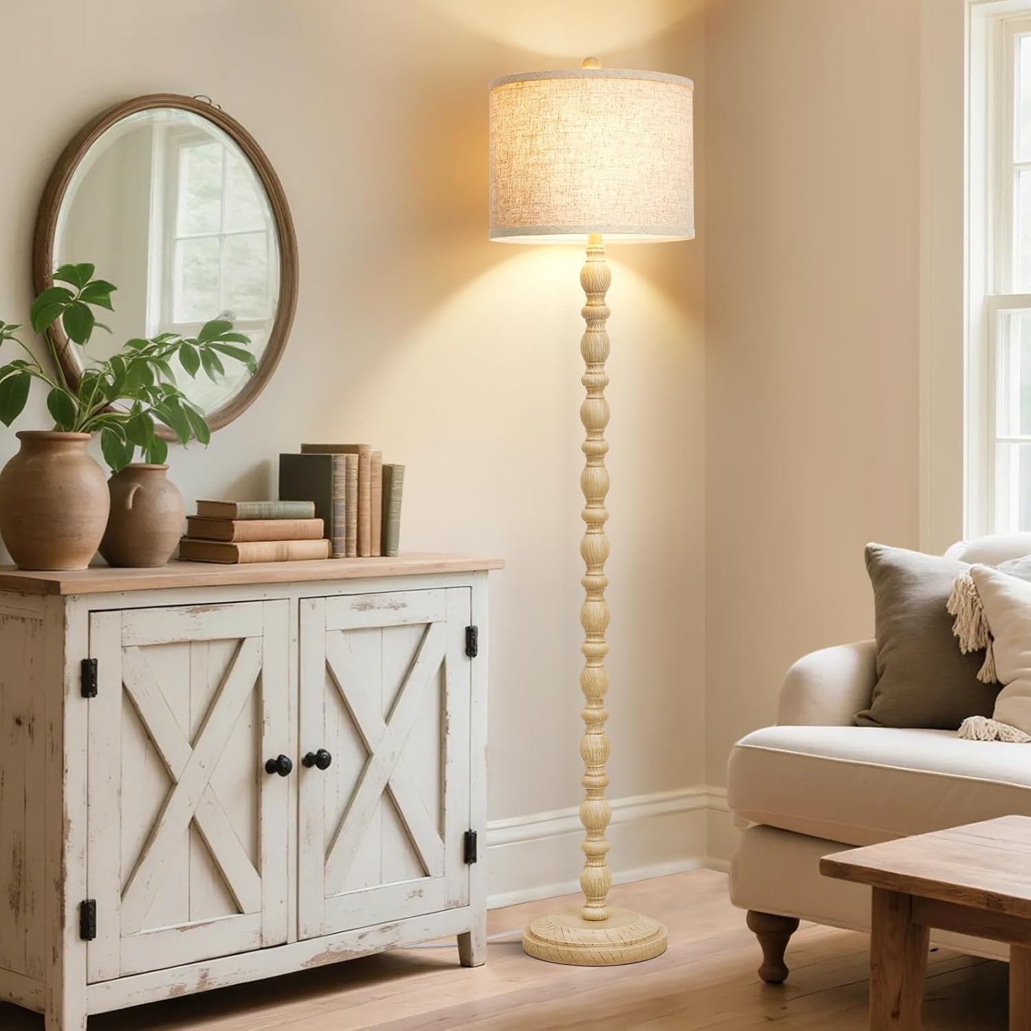 Adjustable Vintage Rustic Floor Lamp