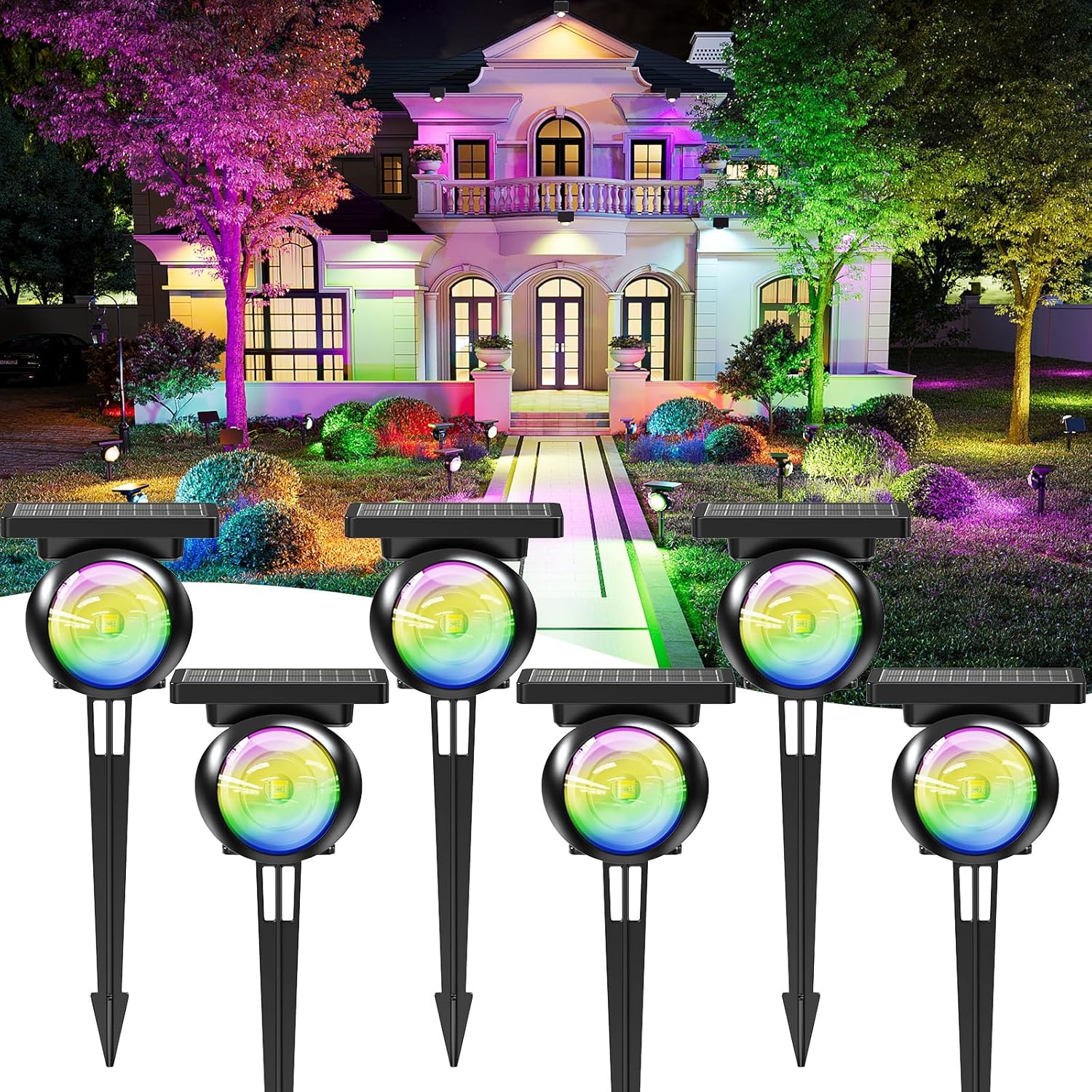 Fashionable and practical Focus Solar Garden Spot Lights