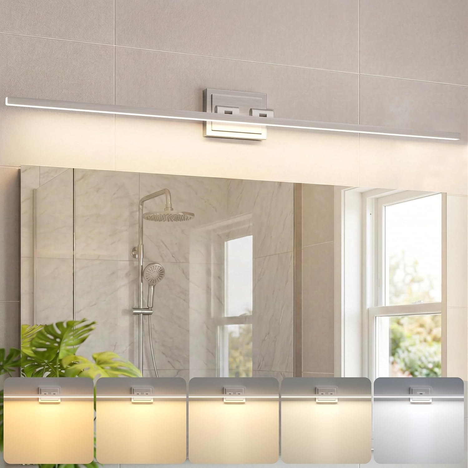 24 Inch Rotatable Dimmable Bathroom Vanity Light