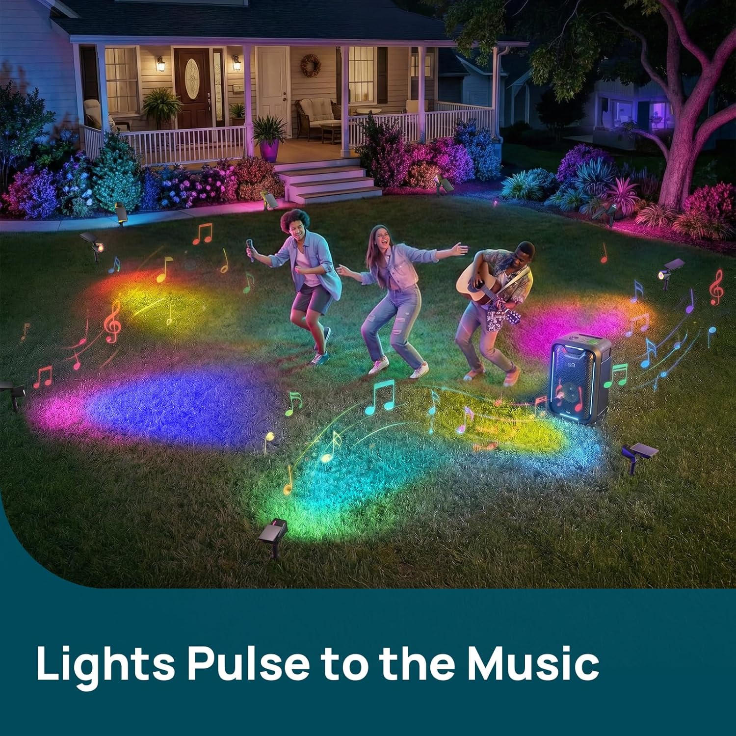 Smart Color Changing Solar Tree Lights