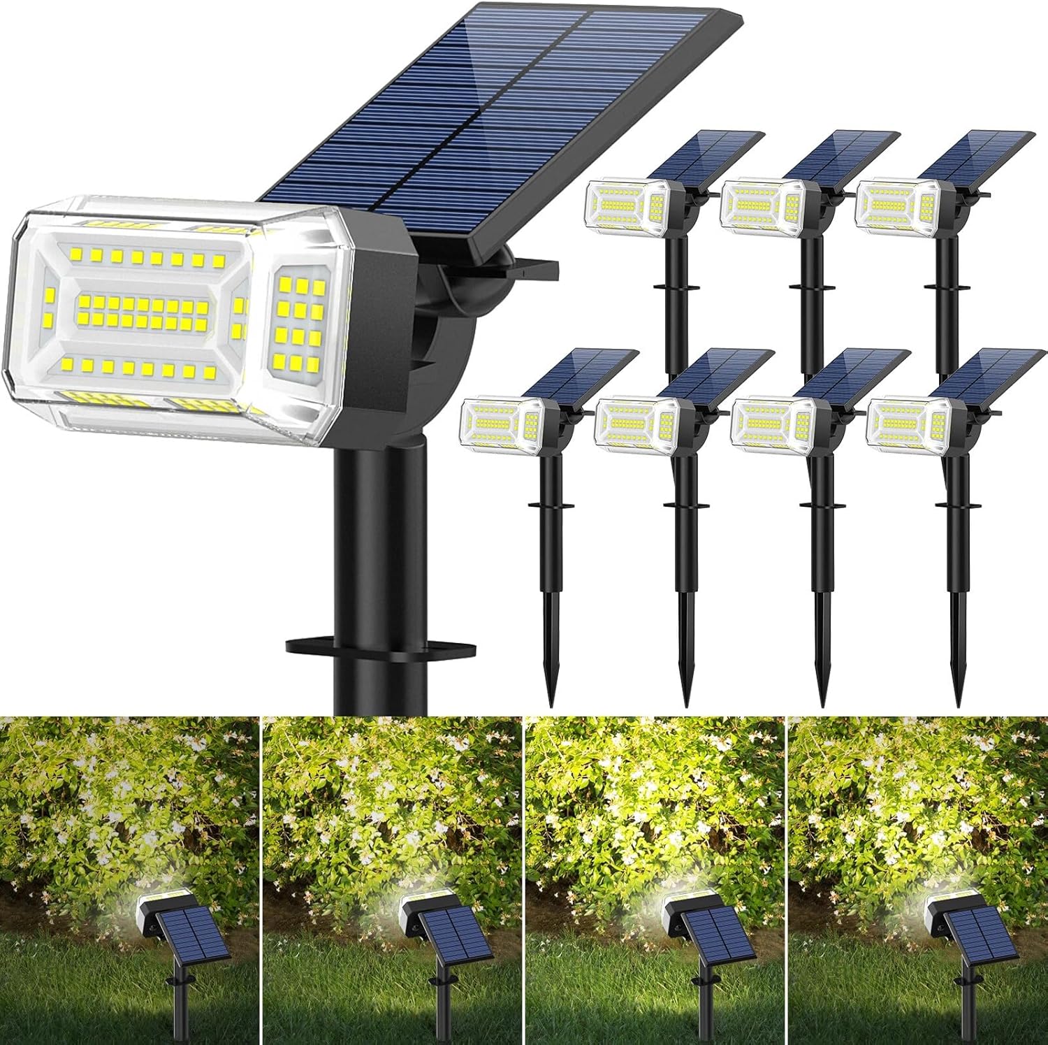 Adjustable Cool White Solar Lights