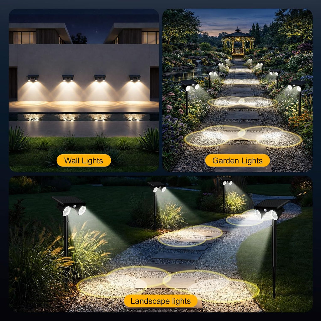 Motion Sensor Dual Head Solar Lights