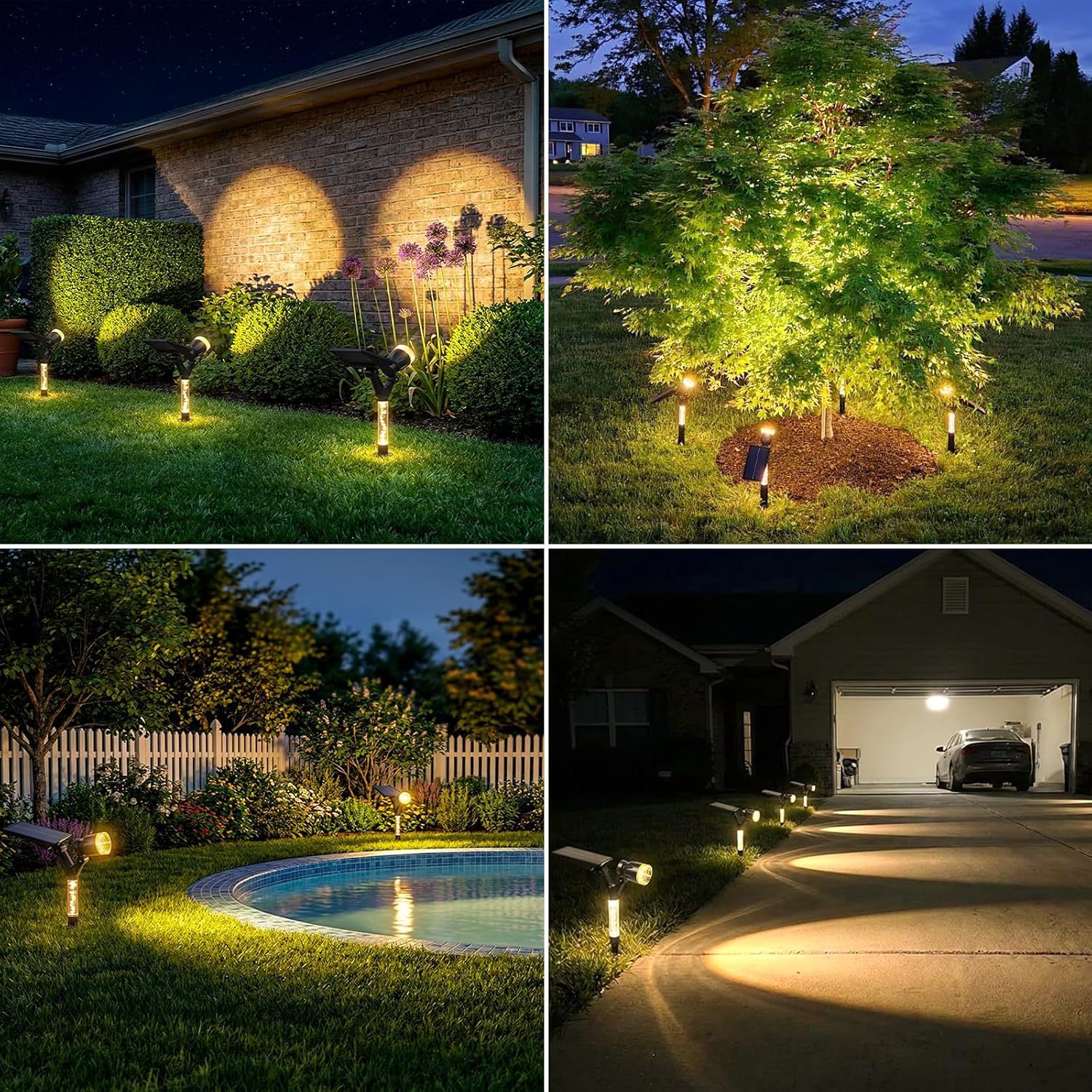 Warm White Solar Landscape Lights