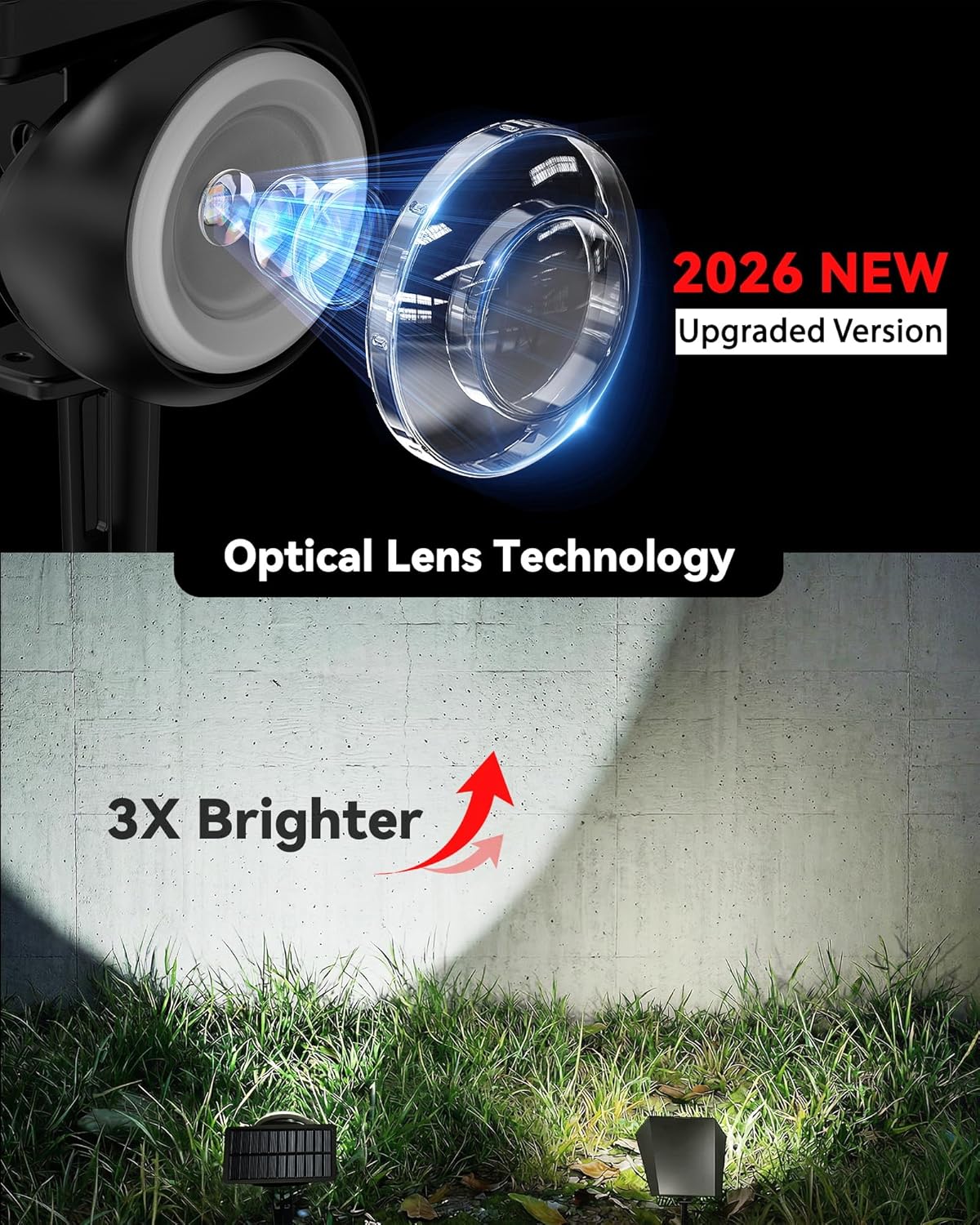 Fashionable and practical Focus Solar Garden Spot Lights