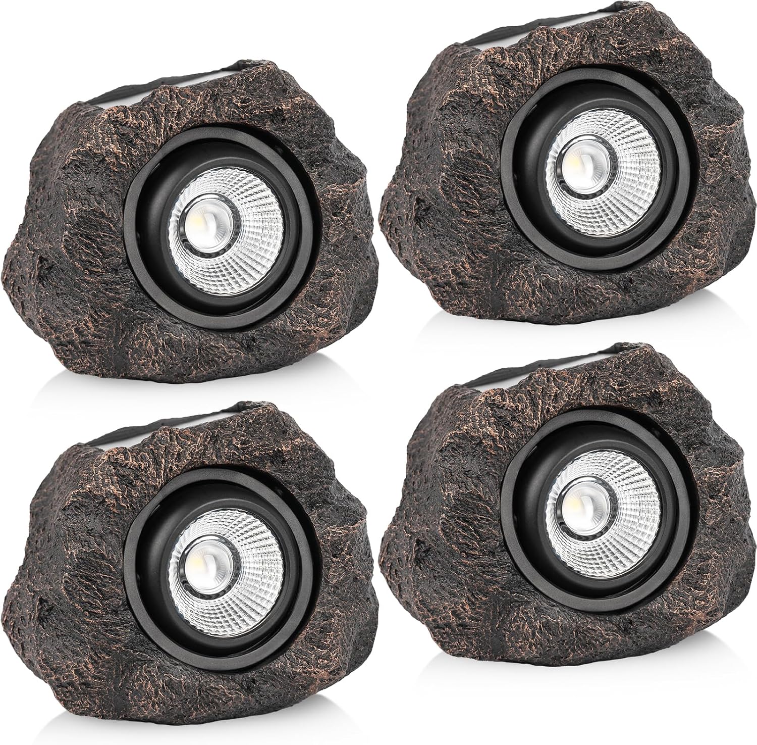 Solar Stone Outdoor Garden Path Lights