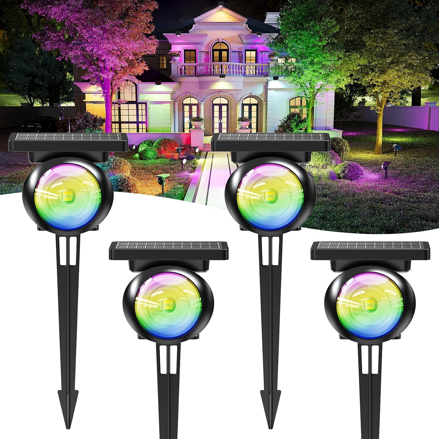 Fashionable and practical Focus Solar Garden Spot Lights
