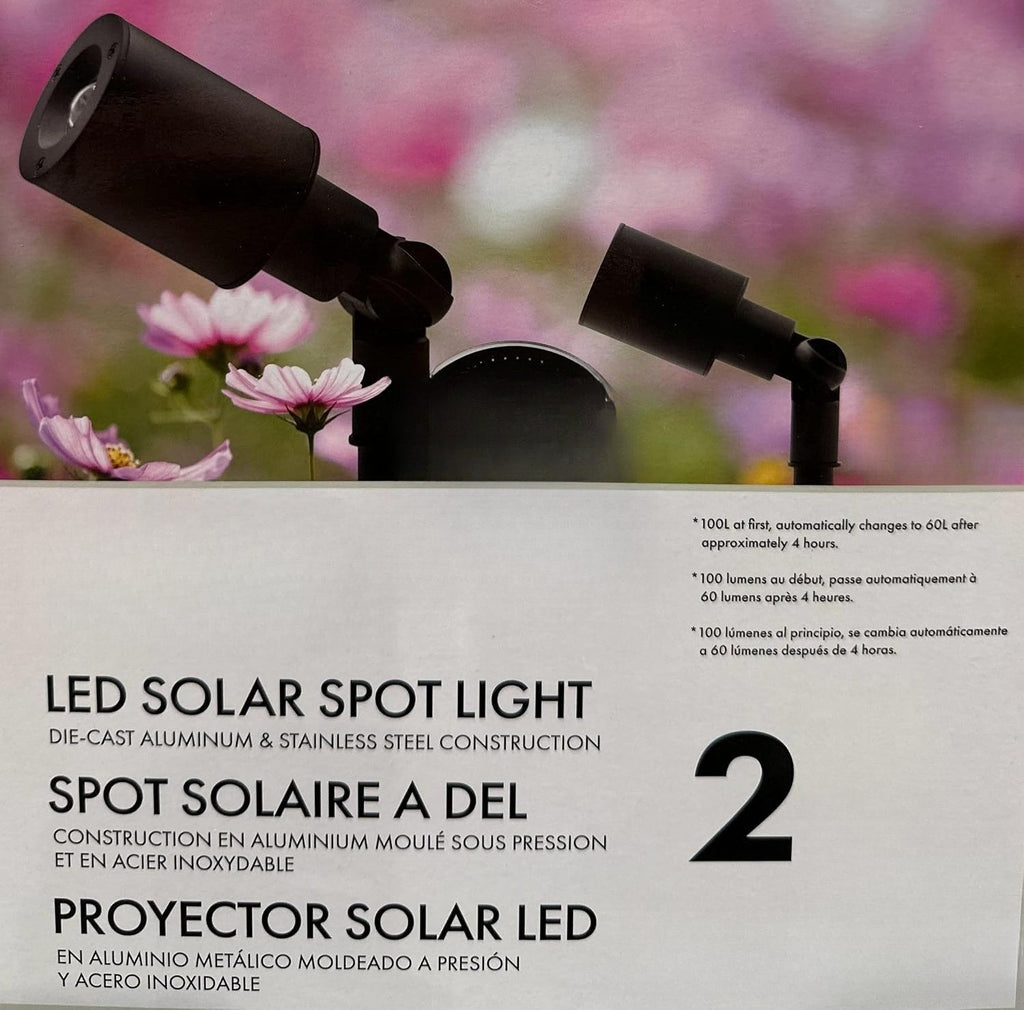 Attractive and practical LED Solar Spotlight - 2 Pack