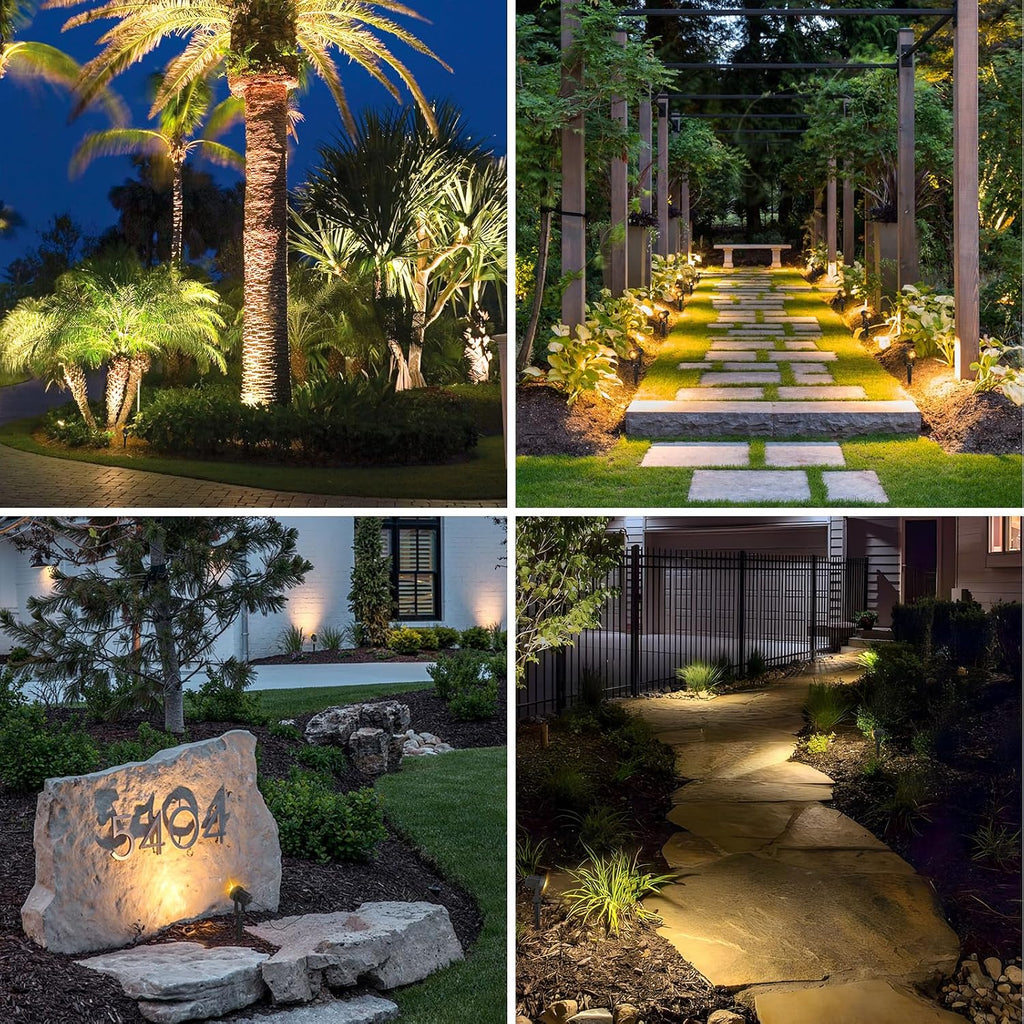 Warm White Solar Garden Spot Lights